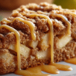 Apple Crumb Cake with Cinnamon Apple Drizzle: Enjoy this easy recipe! 3 Apple Crumb Cake with Cinnamon Apple Drizzle