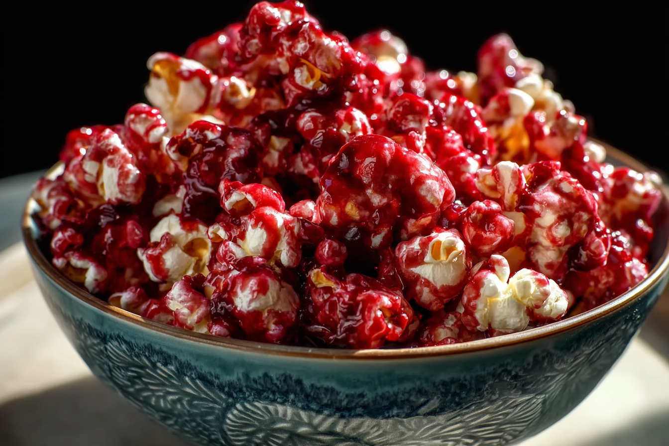 Bloody Candy-Coated Popcorn