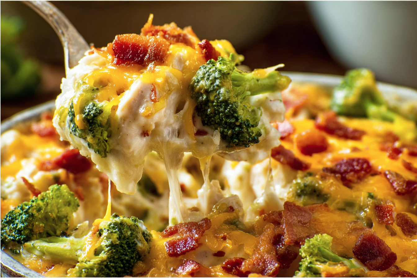 Cheesy Chicken Broccoli Bacon Bake: A Creamy Delight! 2 Cheesy Chicken Broccoli Bacon Bake