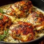 Creamy Garlic Herb Chicken Thighs Recipe for Flavor Bliss 3 Creamy Garlic Herb Chicken Thighs