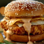 Crispy Chicken Sandwich with Special Sauce