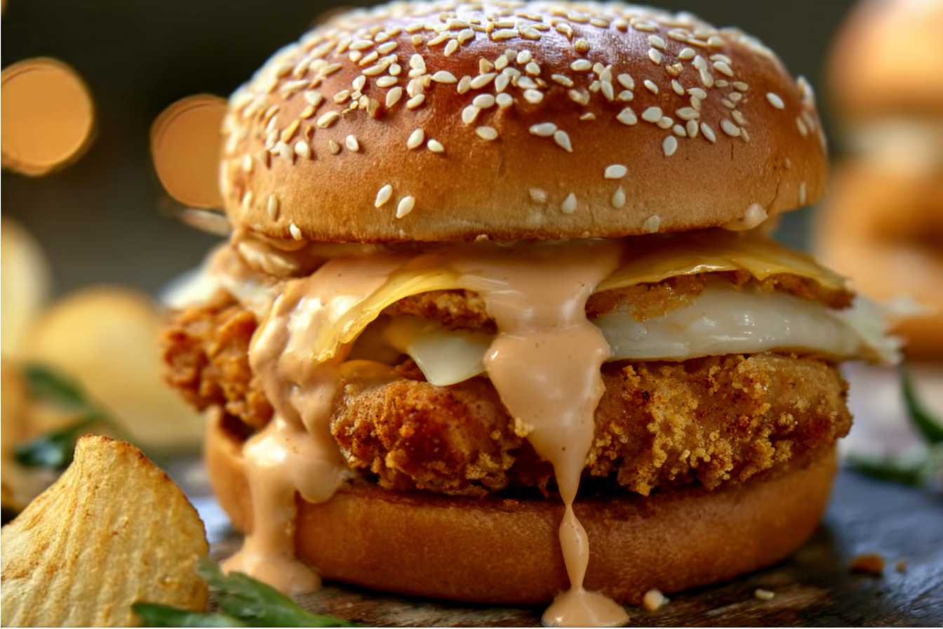 Crispy Chicken Sandwich with Special Sauce