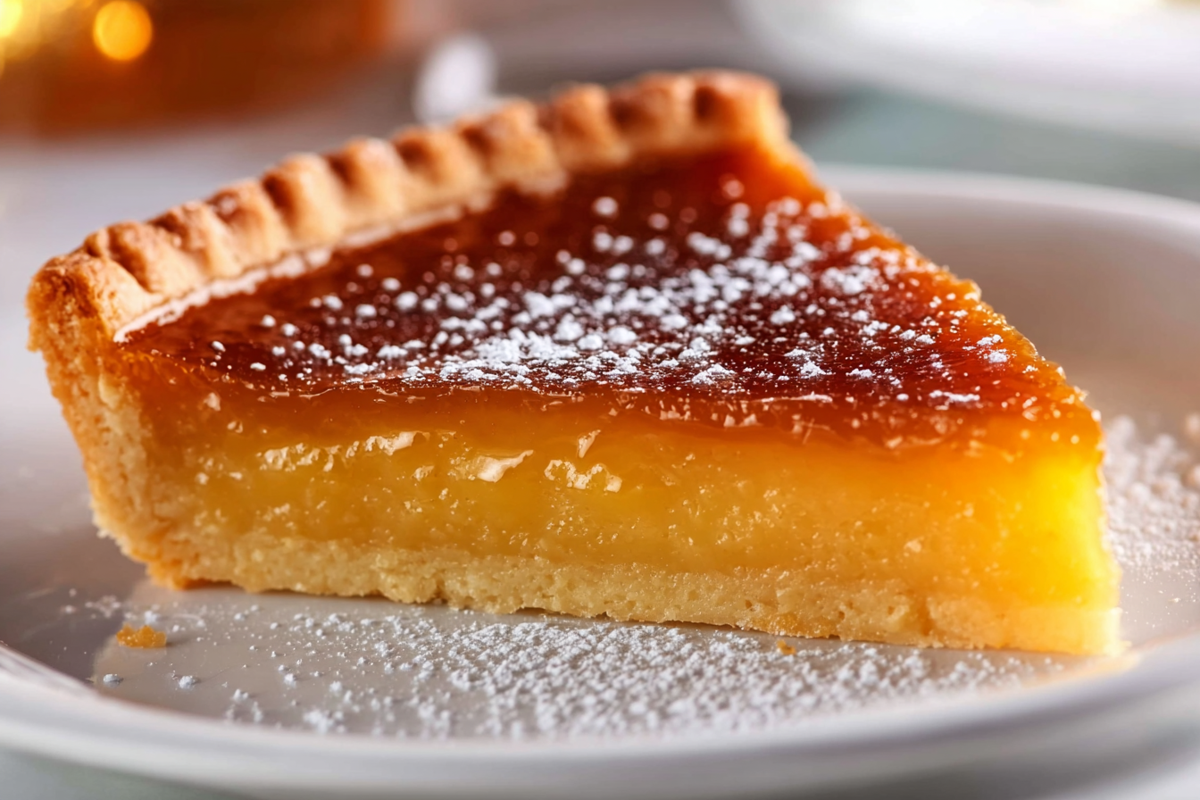 Golden Caramel Custard Tart