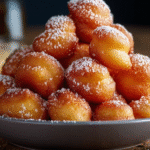 Golden Honey Puff Donuts