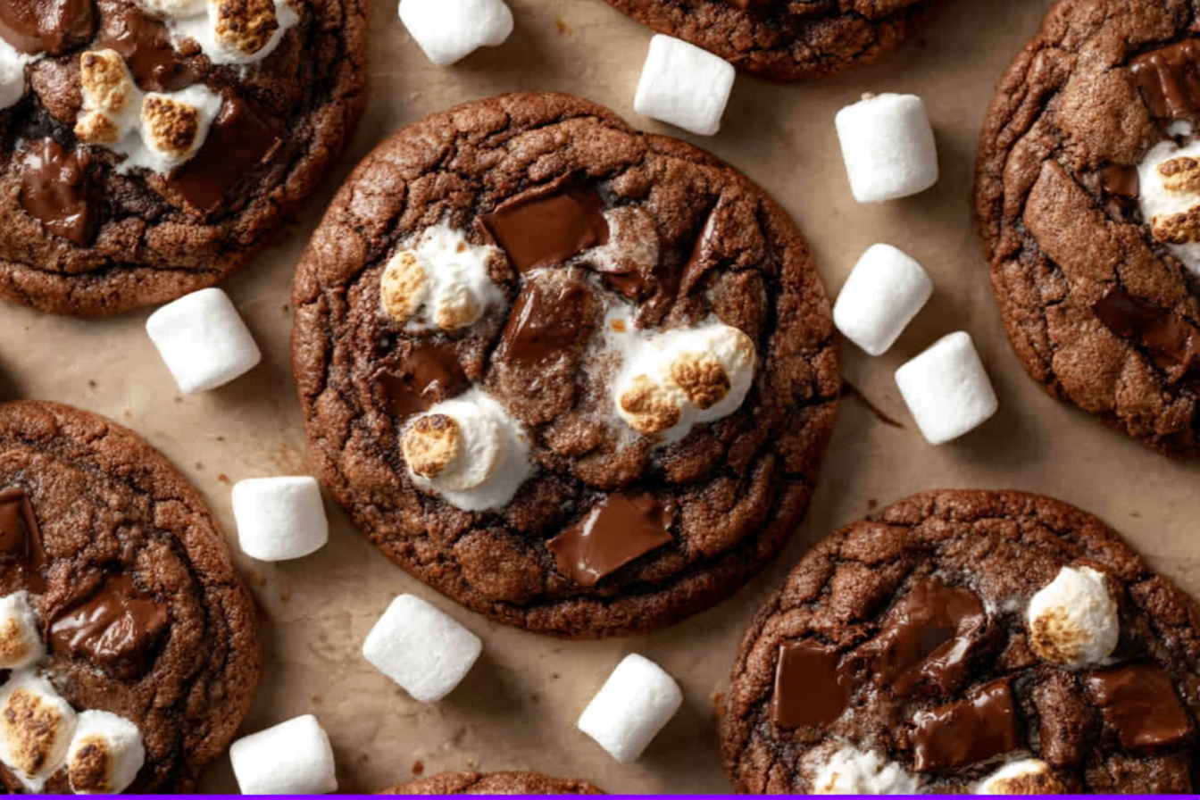 Gooey Hot Chocolate Cookies
