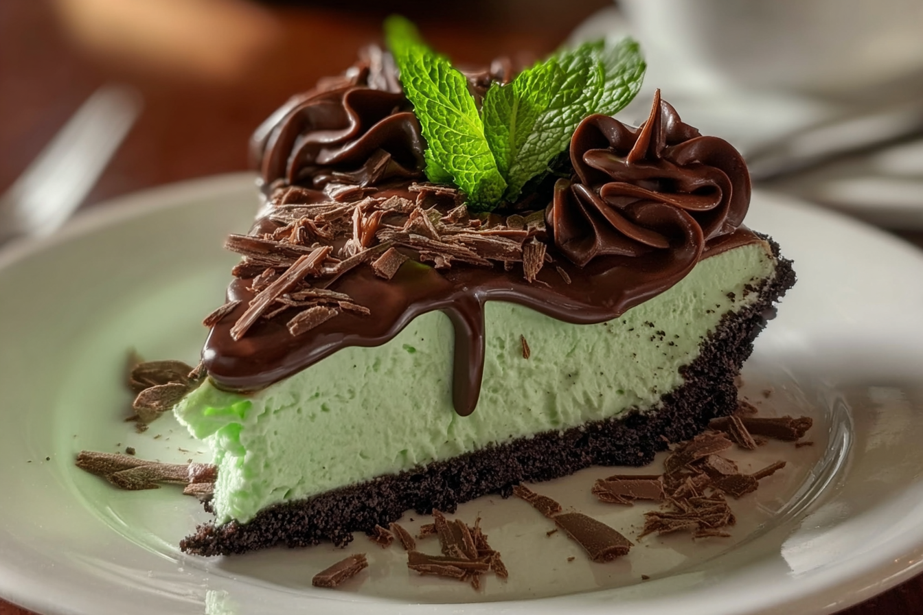 Mint Chocolate Cream Pie
