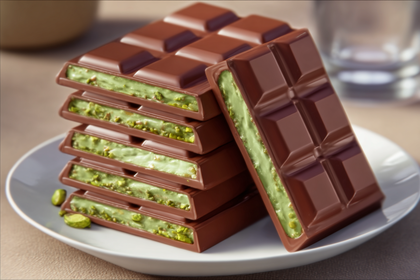 Pistachio Cream Chocolate Bars