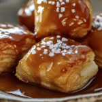 Salted Caramel Puff Pastry Bites