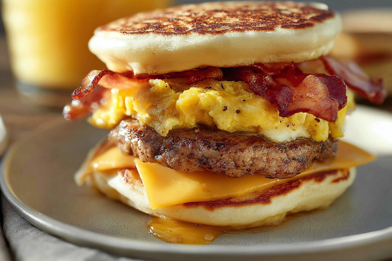 Savory Pancake Breakfast Sandwich