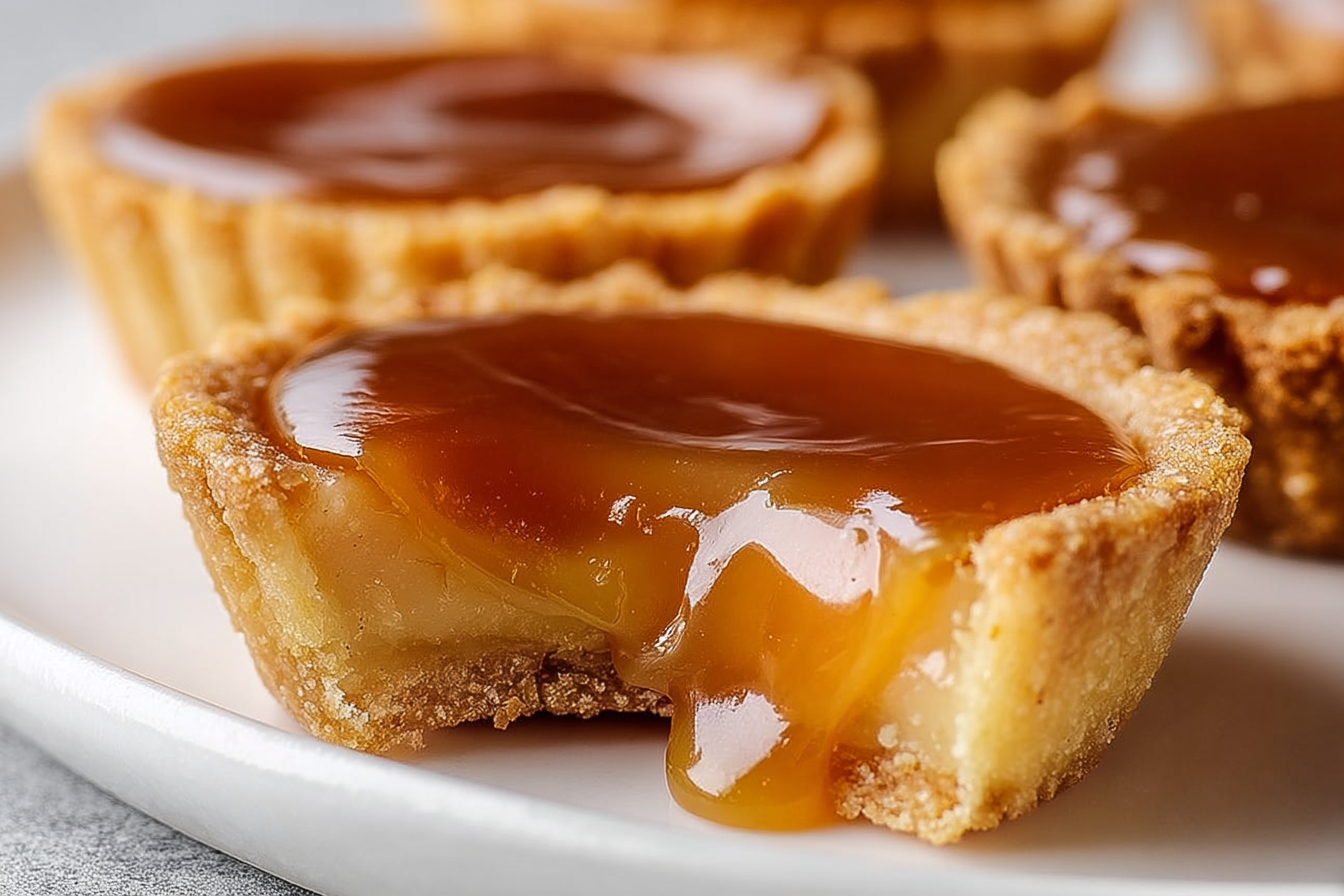 Silky Caramel Custard Tarts
