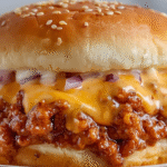 Cheesy Sloppy Joe Sandwich