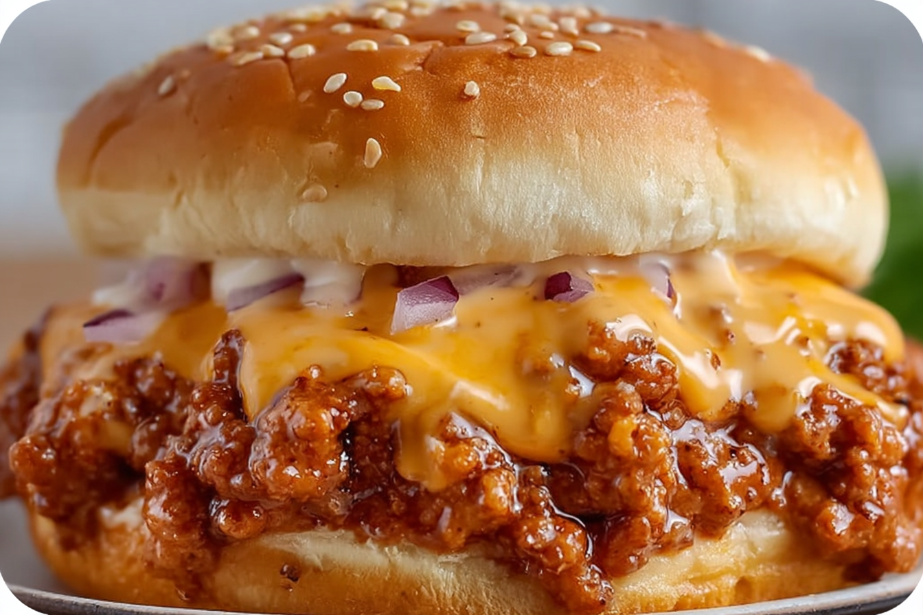 Cheesy Sloppy Joe Sandwich