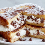 Chocolate Chip Cannoli Stuffed French Toast