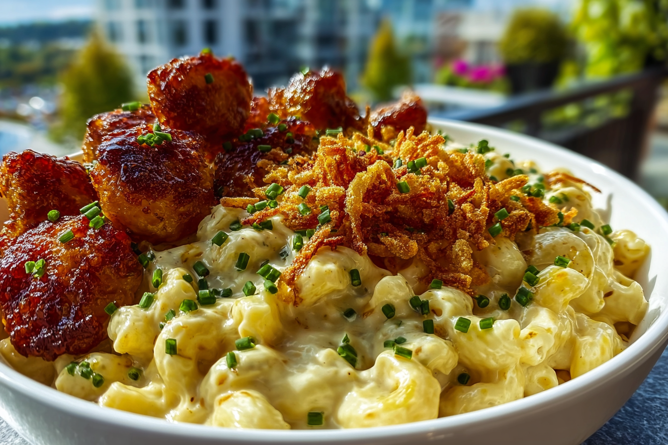 Crispy Honey Hot Chicken with Creamy Mac & Cheese