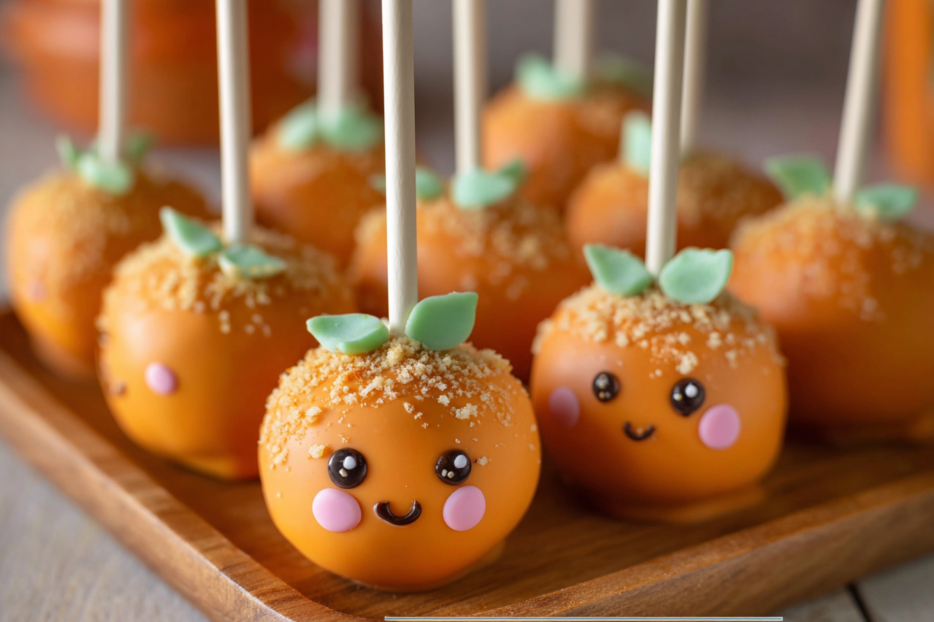 Cute Pumpkin Cake Pops