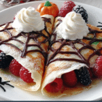 Spooky Spiderweb Chocolate Crepes: A Creepy Delight! 3 Spooky Spiderweb Chocolate Crepes
