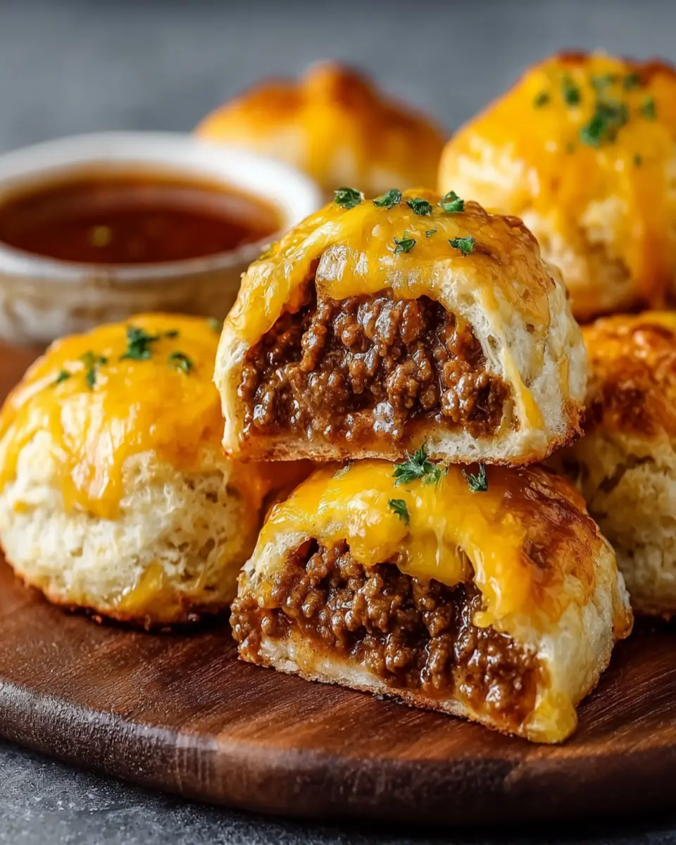 Cheesy Beef-Stuffed Biscuits: Irresistibly Gooey Comfort Food 8