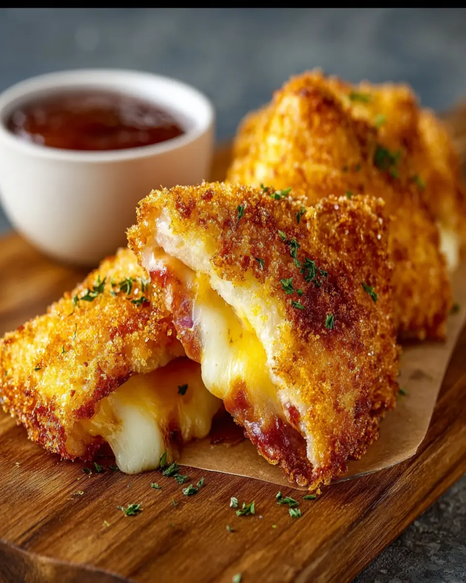 Crispy Fried Grilled Cheese Pockets: Simply Irresistible Bliss 4 Crispy Fried Grilled Cheese Pockets First Image