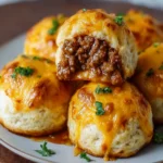 Cheesy Beef-Stuffed Biscuits: Irresistibly Gooey Comfort Food 9 Cheesy Beef-Stuffed Biscuits First Image
