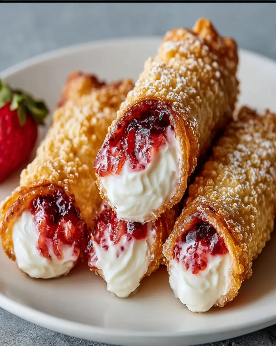 Strawberry Cream Cheese Dessert Egg Rolls: Irresistibly Sweet Delight 5 nvmnkzmayuwqzfmzszca