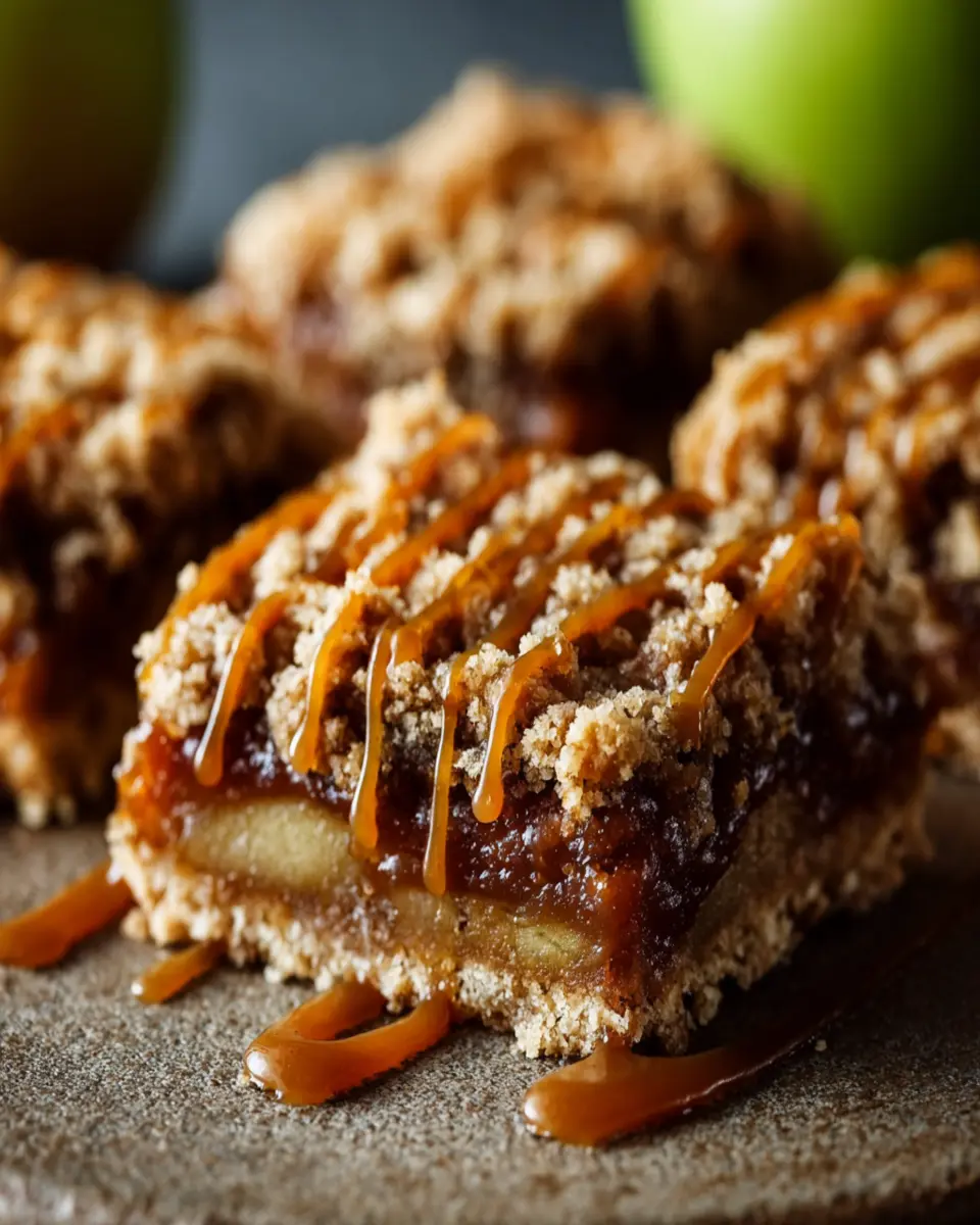 Caramel Apple Crumble Bars First Image