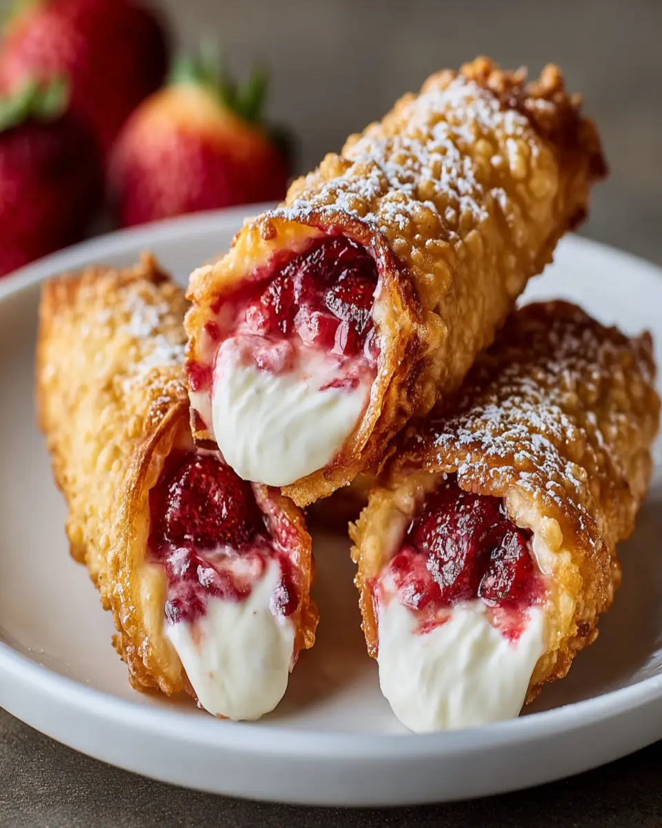 Strawberry Cream Cheese Dessert Egg Rolls: Irresistibly Sweet Delight 6