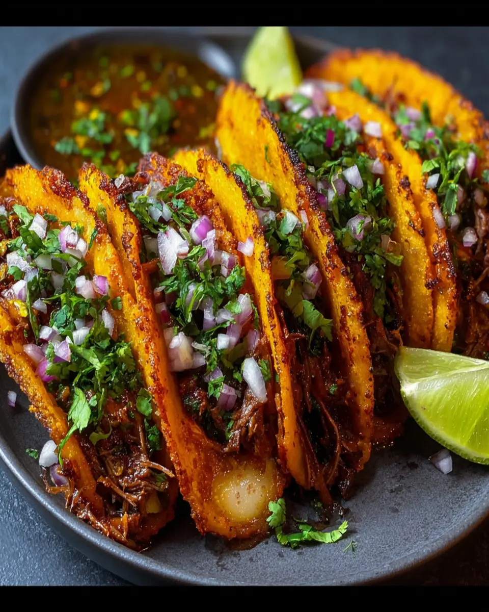 Crispy Beef Birria Tacos First Image