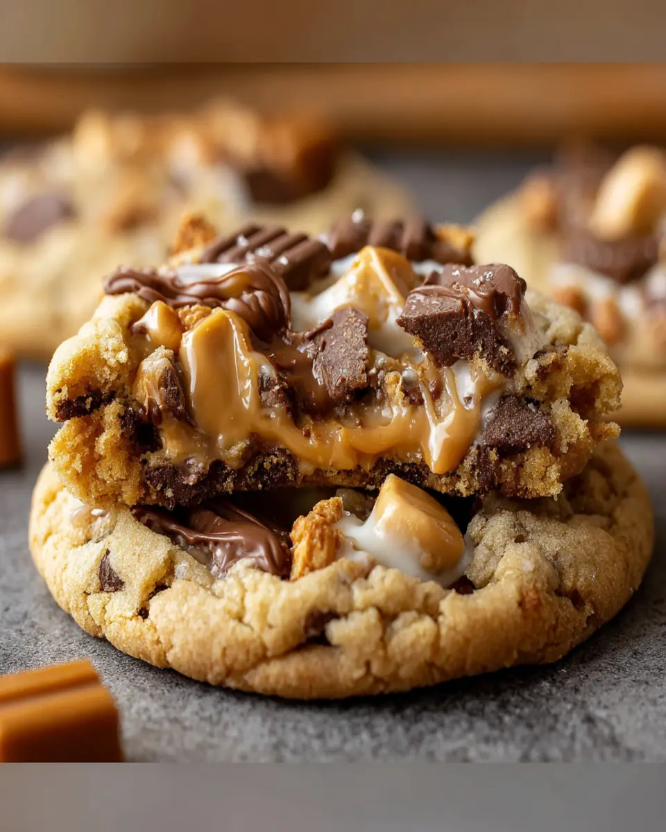 Peanut Butter Overload Stuffed Cookies First Image