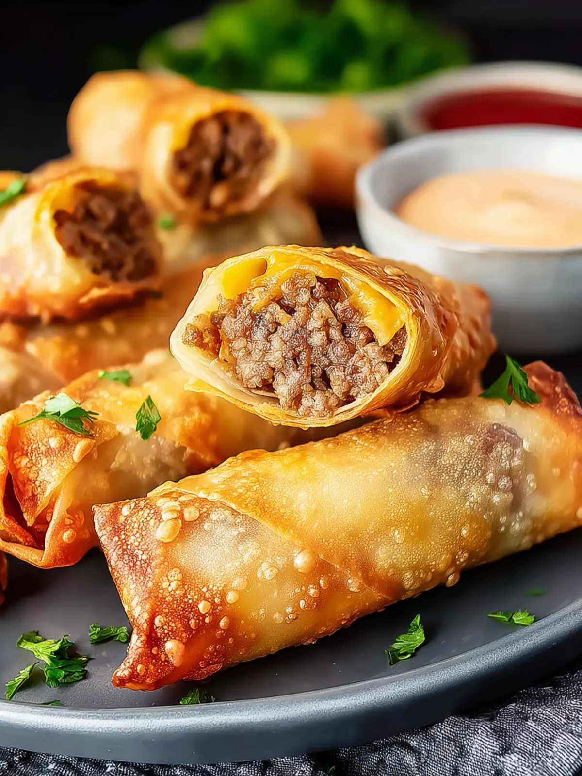 Crispy Cheeseburger Egg Rolls: Your New Favorite Easy Snack 8 a8nswgyftoykveenbkny