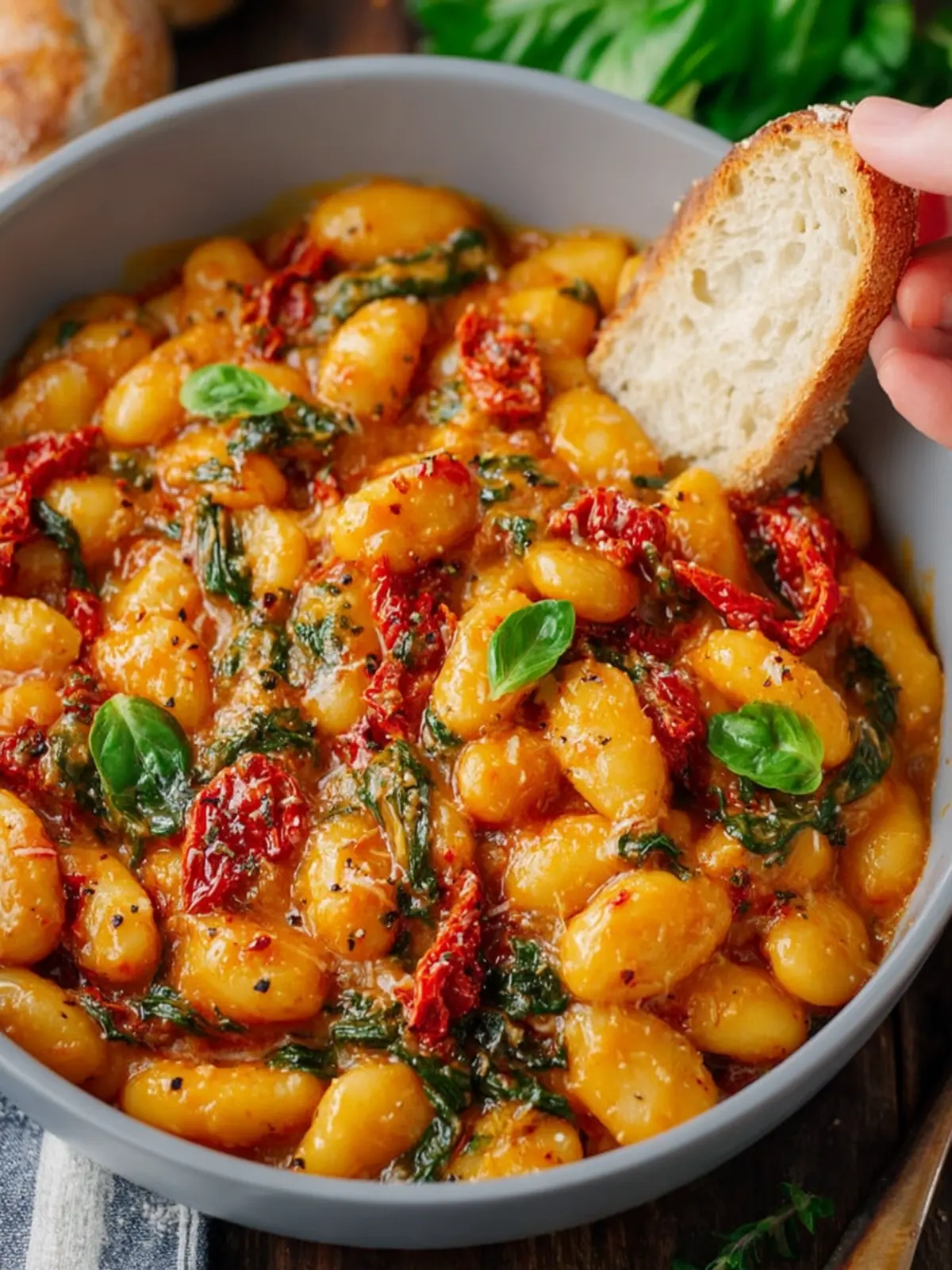 Marry Me Vegan Butter Beans: Indulge with Sun-Dried Tomatoes! 5 Marry Me Vegan Butter Beans with Sun-Dried Tomatoes and Basil Recipe First Image