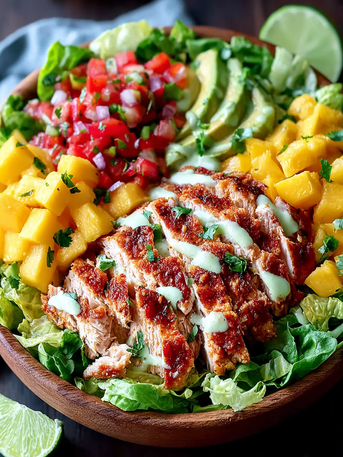 Fiesta-Worthy Chipotle Chicken Salad with Honey Lime Mango Dressing First Image