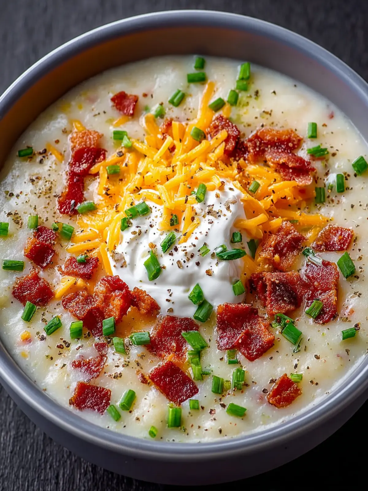 Loaded Potato Soup Bliss: Indulgent Comfort in Every Spoonful 5 Loaded Potato Soup First Image
