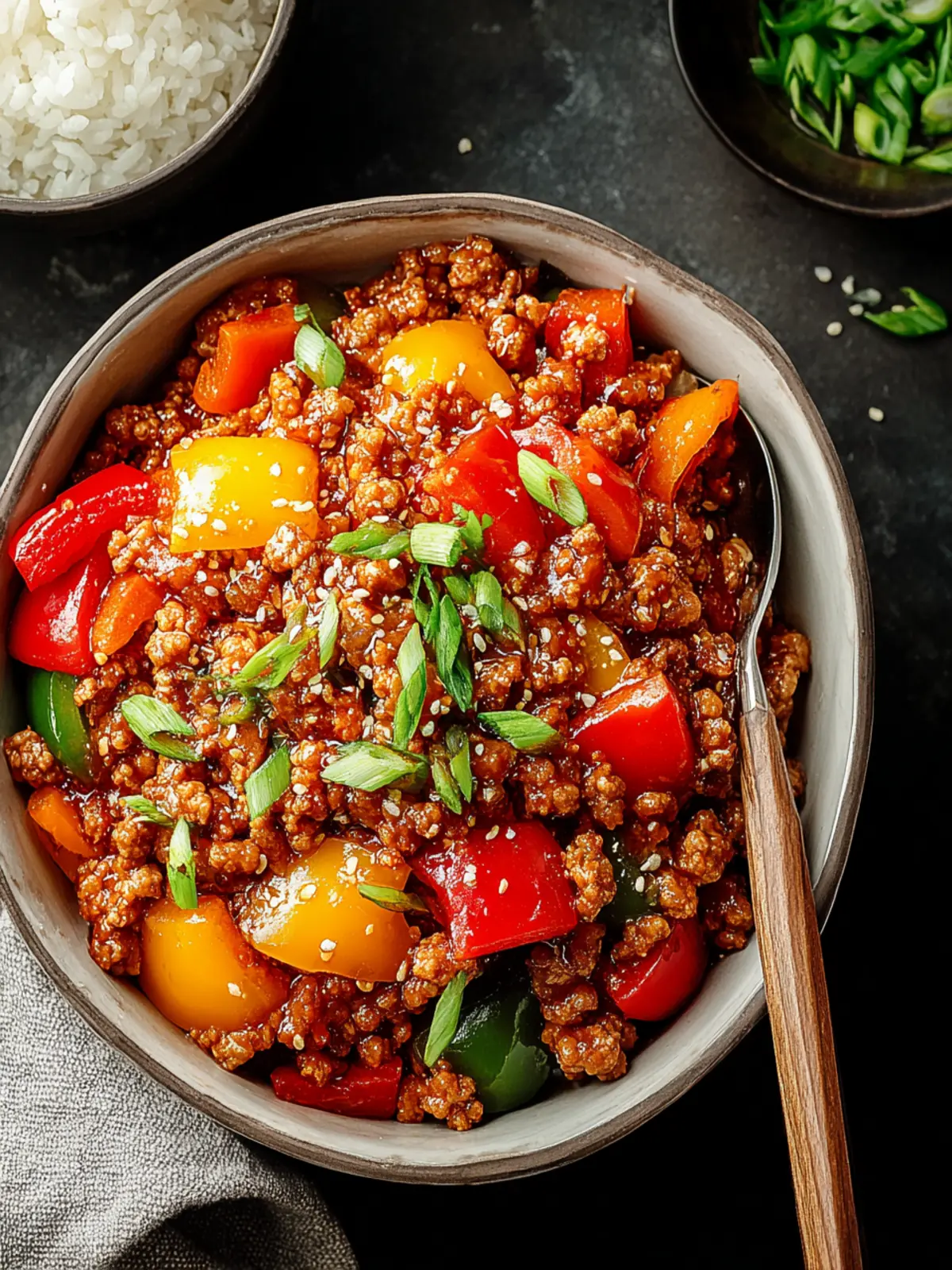 Irresistible Sweet & Sour Ground Chicken: A Quick 1-Pan Delight 5 Irresistible Sweet & Sour Ground Chicken - 1-Pan Dinner! First Image
