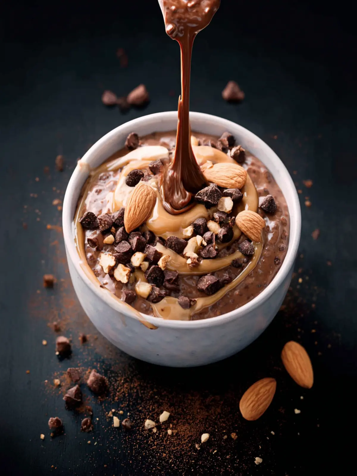 Chocolate Almond Overnight Oats: Indulgent Mornings Made Easy 5 Chocolate Almond Overnight Oats First Image