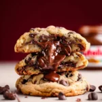 Nutella Stuffed Chocolate Chip Cookies First Image