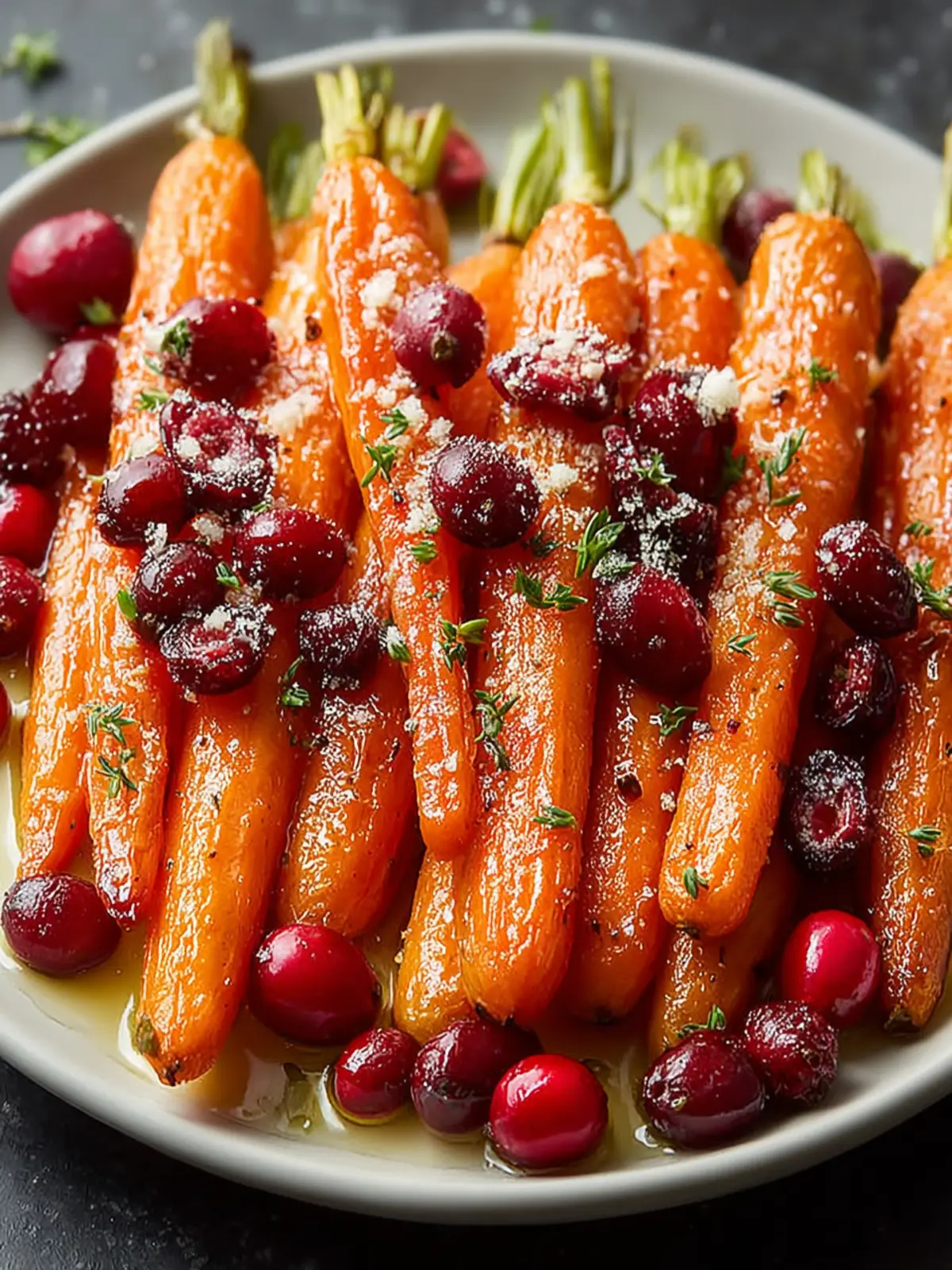 Maple Roasted Carrots with Cranberries: A Sweet Holiday Delight First Image