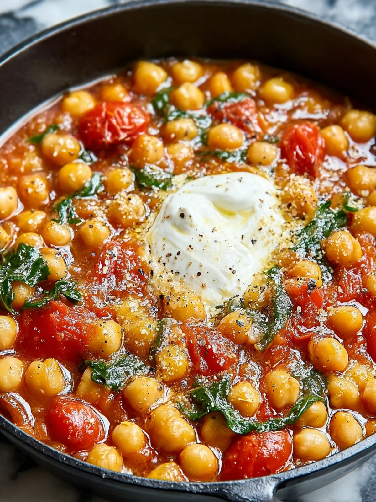 Cozy Saffron Chickpea and Tomato Stew Recipe Delight First Image