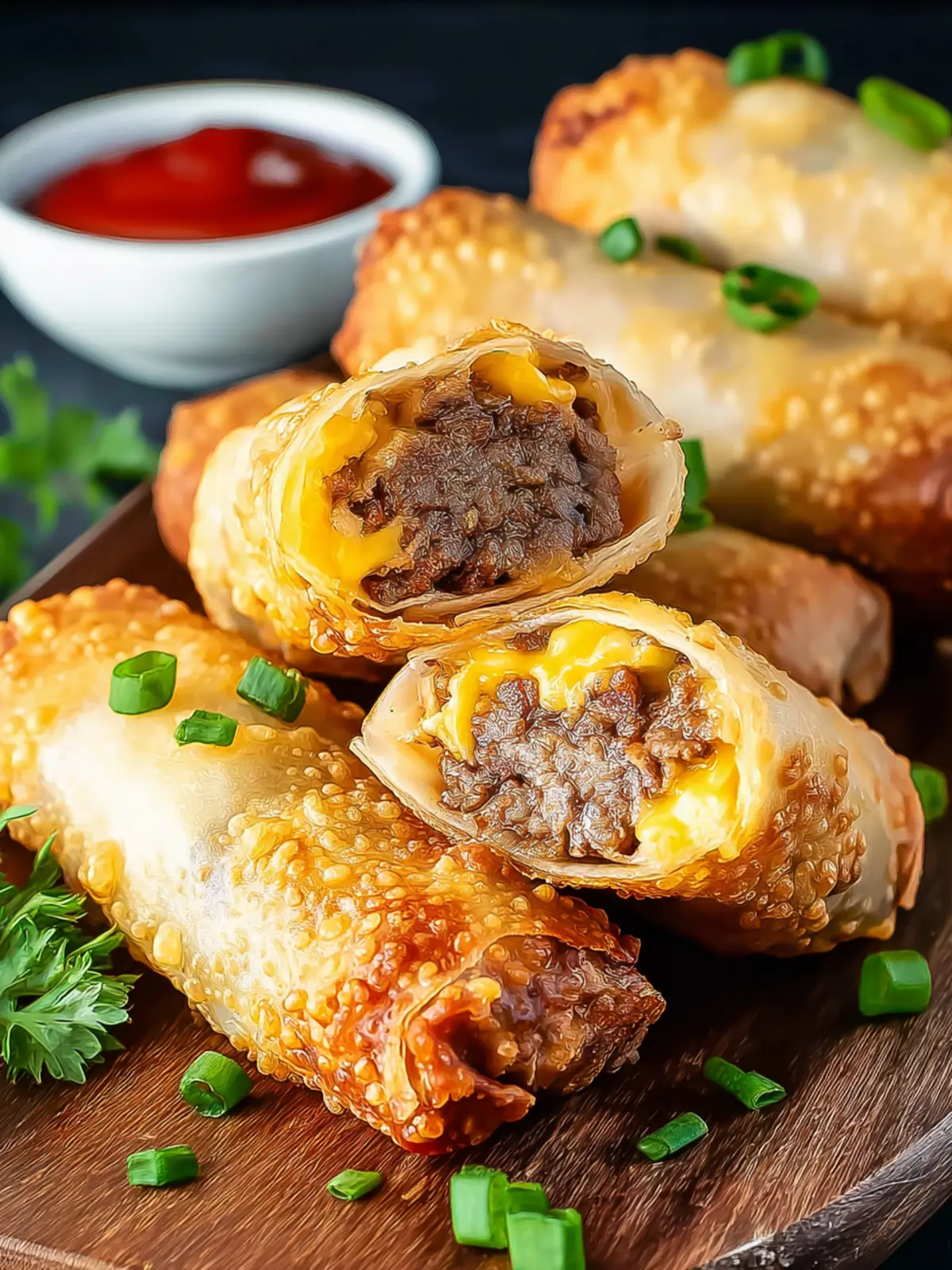 Crispy Cheeseburger Egg Rolls: Your New Favorite Easy Snack 6 wezw3nfkpwhmbbyygm86