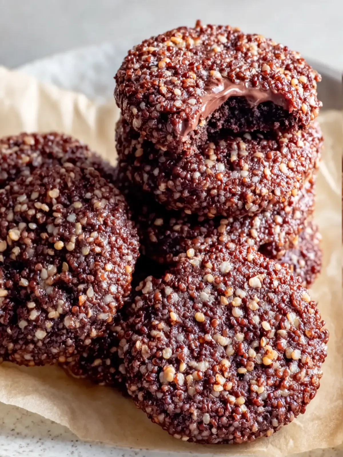 Crispy Quinoa Cacao Cookies: A Crunchy Vegan Delight First Image
