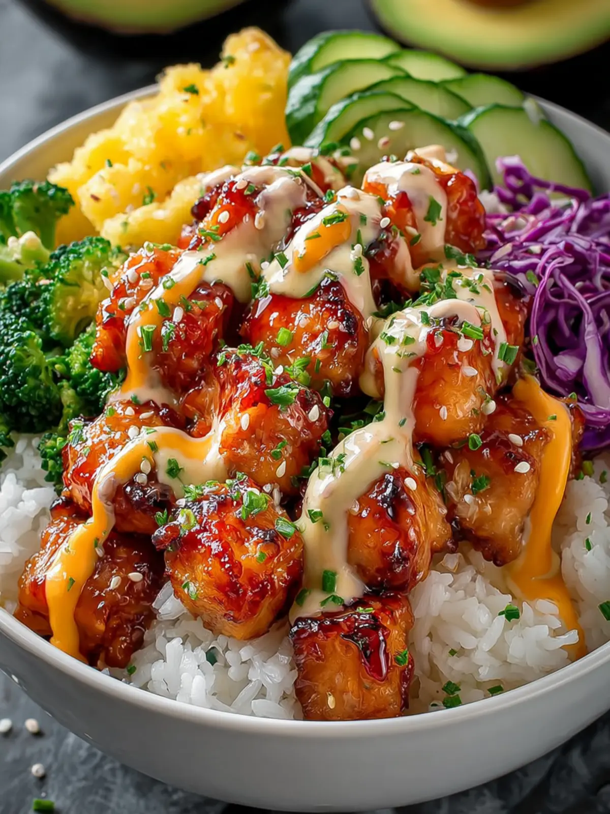 Bang Bang Chicken Bowl Recipe First Image