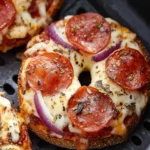 Air Fryer Bagel Pizzas First Image