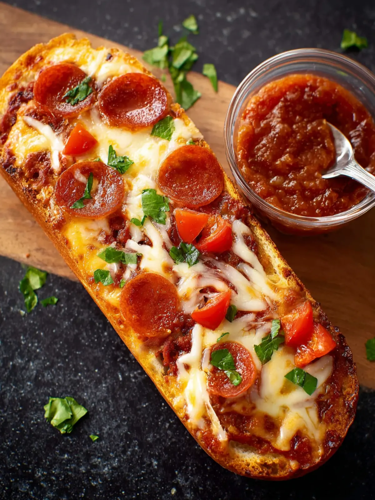 Air Fryer French Bread Pizza Fourth Image enf0zt