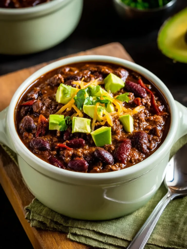 Black Bean and Beef Chili (Stovetop or Slow Cooker) First Image