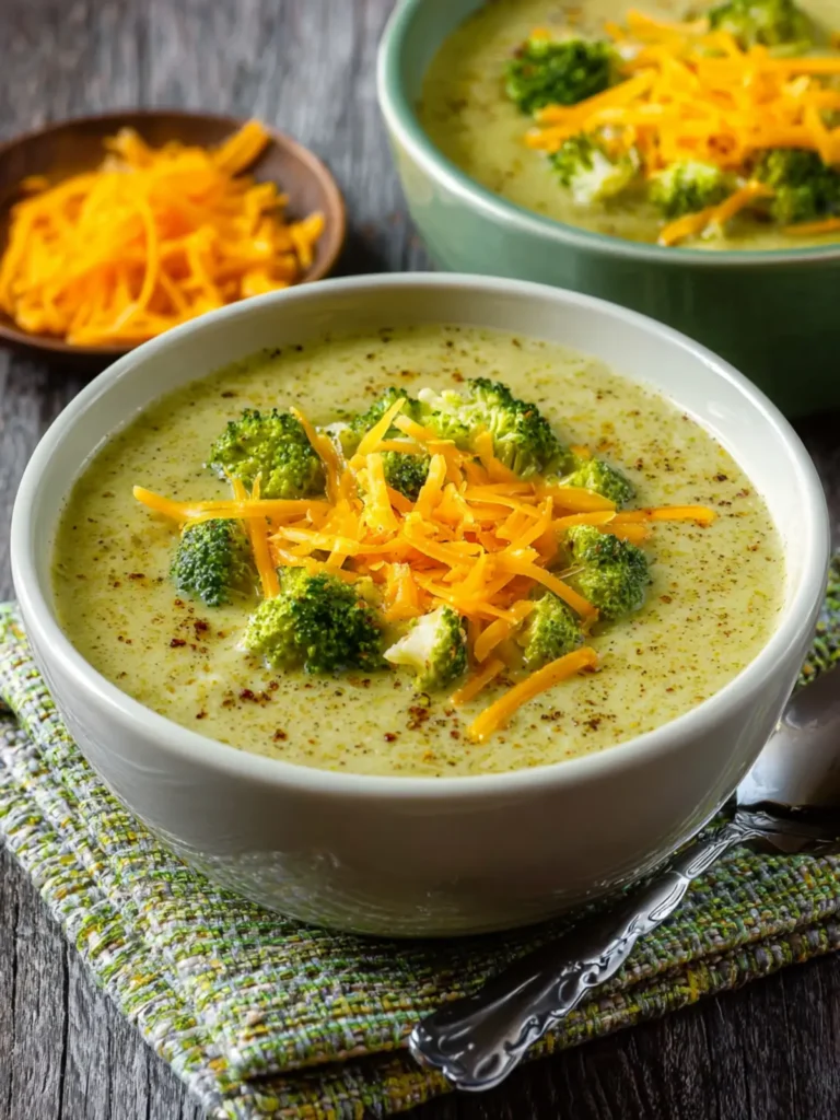 Cheesy Broccoli Cauliflower Soup (Instant Pot or Stovetop) First Image
