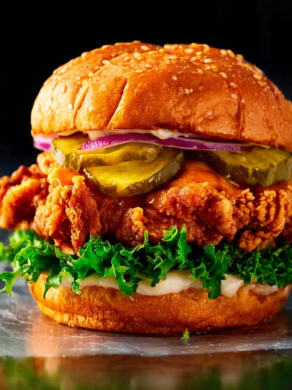 Fried Chicken Sandwich First Image