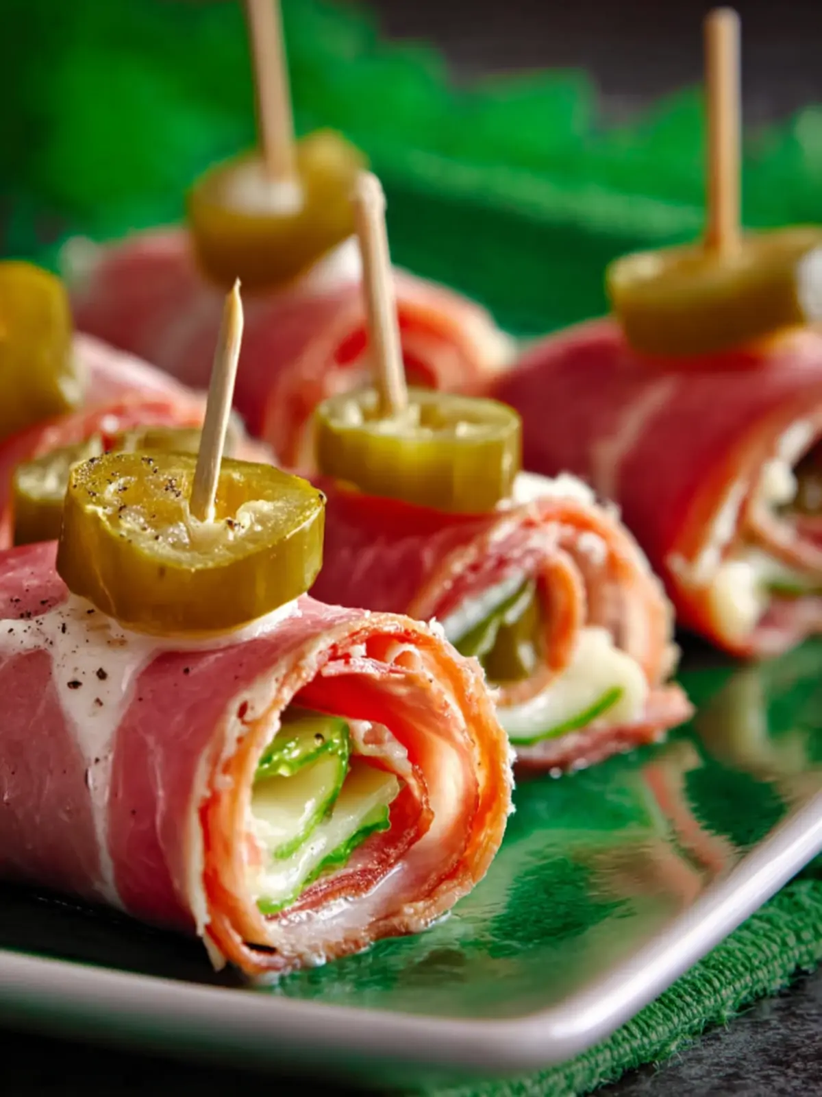 Ham and Pickle Roll Ups Fourth Image ityq64