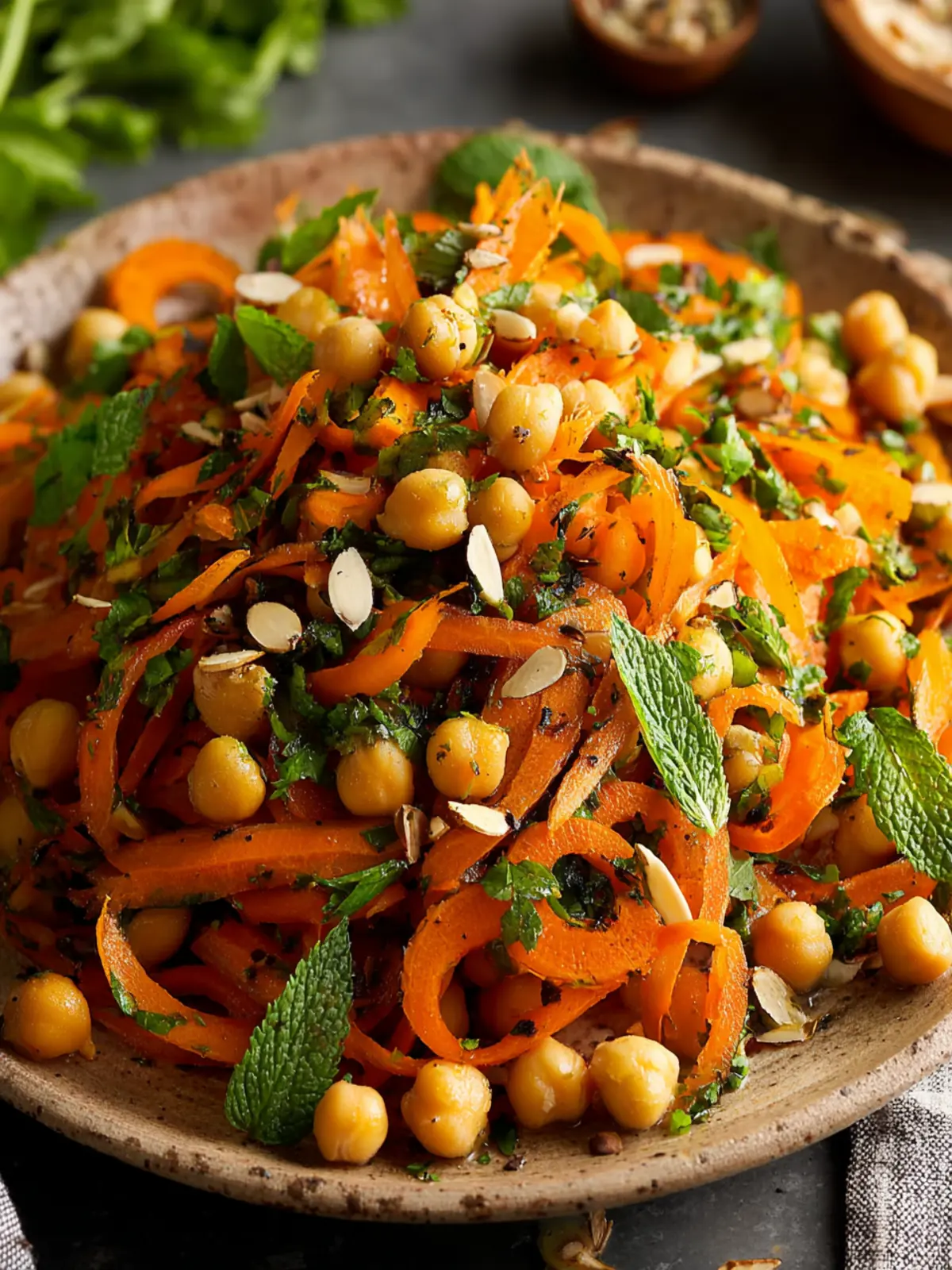 Moroccan Carrot and Chickpea Salad First Image
