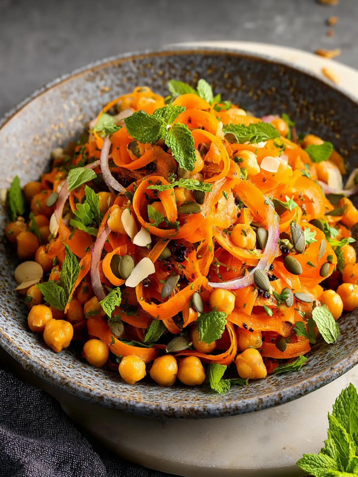 Moroccan Carrot and Chickpea Salad Third Image grmyqj