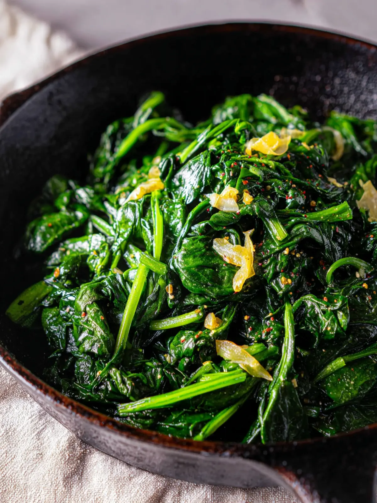 SautA©ed Spinach Third Image as18qz