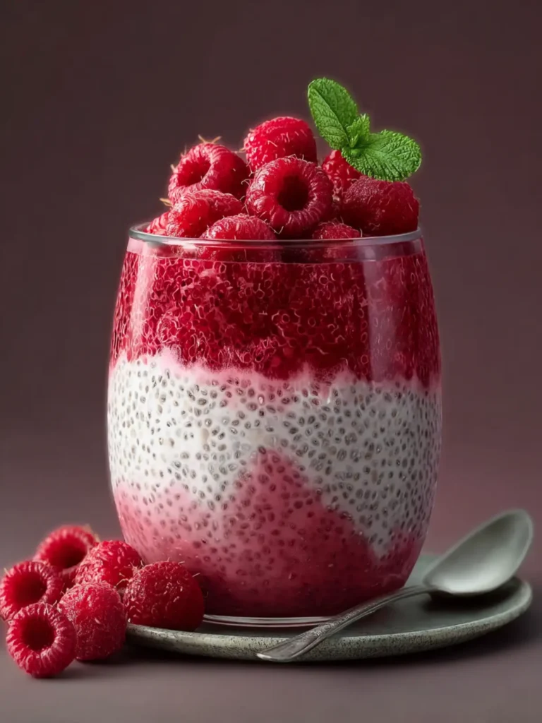Vanilla Raspberry Chia Pudding First Image
